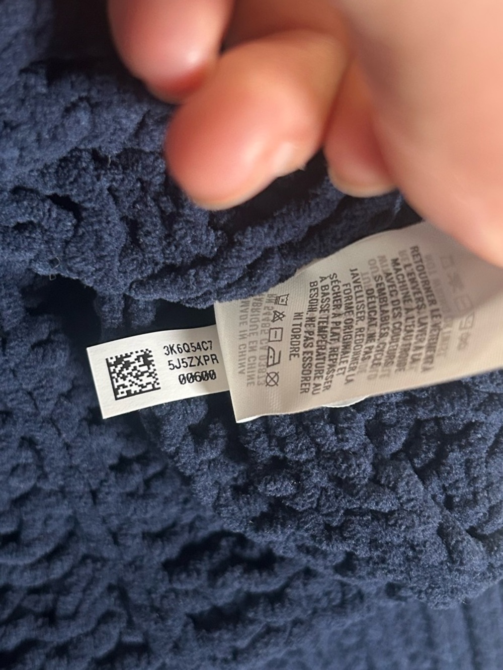 Aerie Navy Cable-Knit Half-Zip oversized Pullover Sweater - Picture 11 of 14